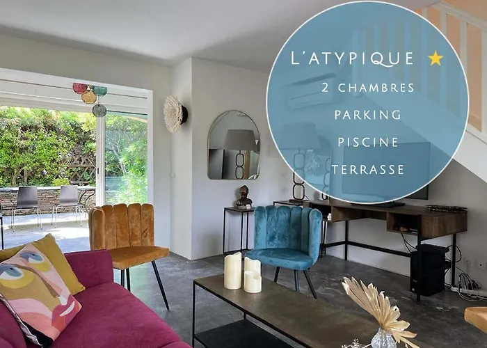 L\'Atypique : 2 Chambres // Piscine // Parking