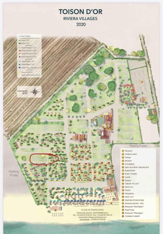Ramatuelle, De Pampelonne, La Toison D Or Tropez 4d05 Campingplatz