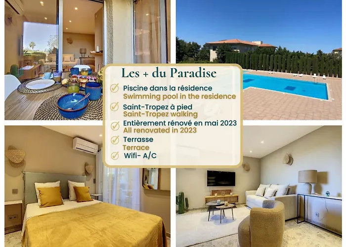 Paradise- Saint-Tropez- Residence Piscine