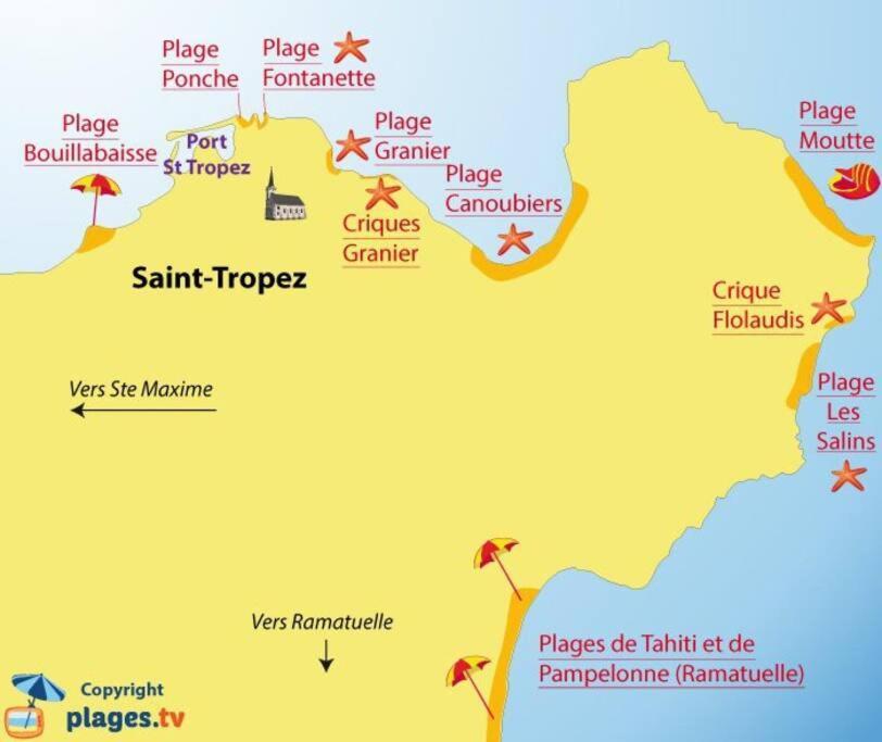Junior Saint-tropez, Renove 2023, Plein Centre, Piscine, Climatise!